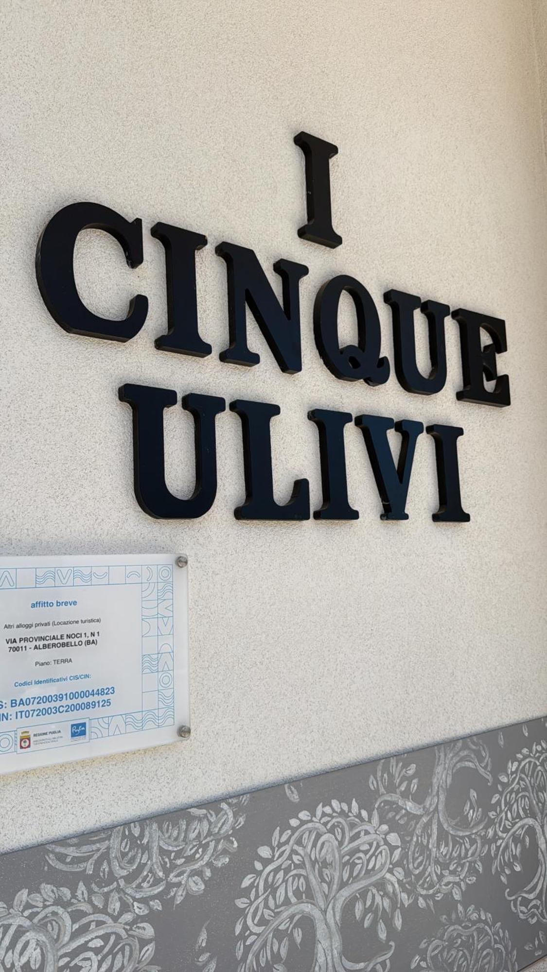 I Cinque Ulivi Apartment Alberobello Exterior photo